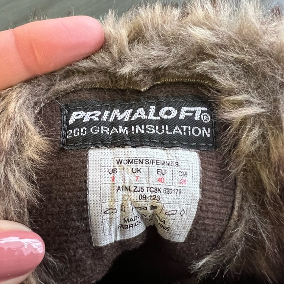 North face Prima Loft camel leather winter boots - Picture 2 of 5